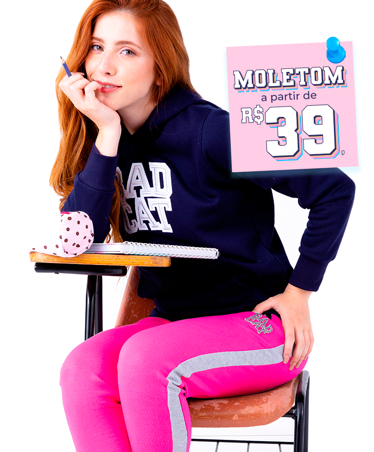 Moletons a partir de de R$39,00