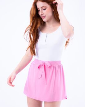 short saia de amarrar