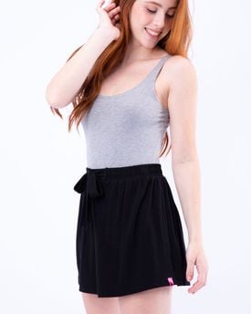 short saia de amarrar