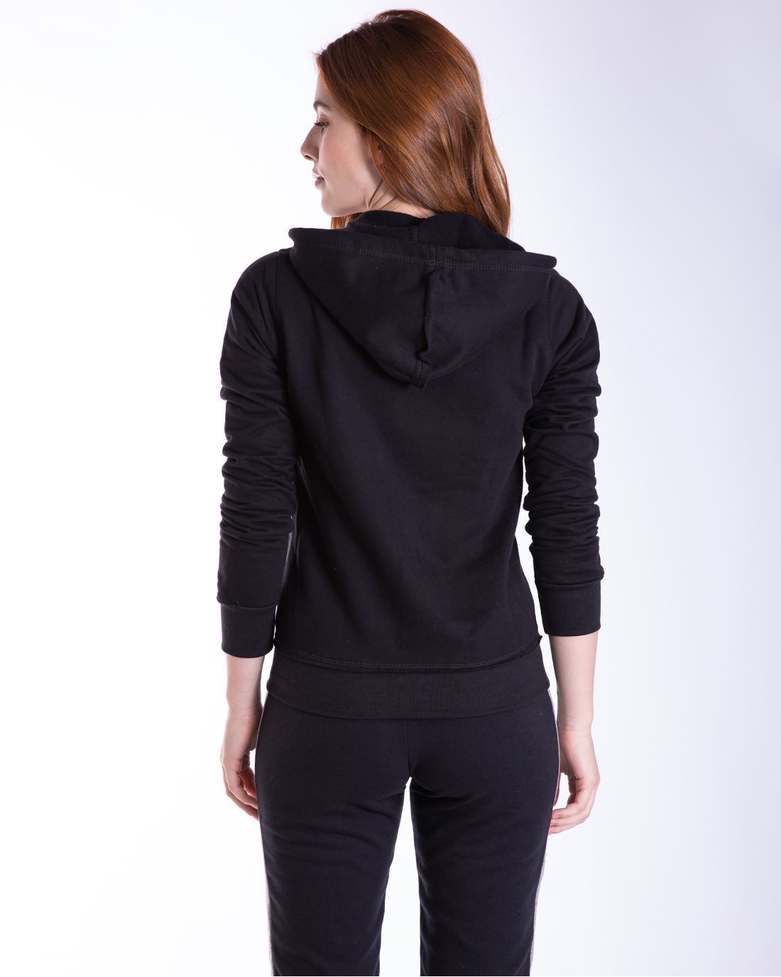 emporio armani velour moletom com capuz