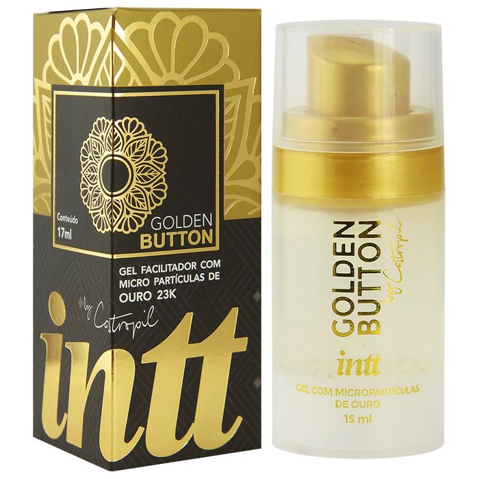 Golden Button Gel Anal PartÍculas De Ouro 23k 17ml Intt 3848