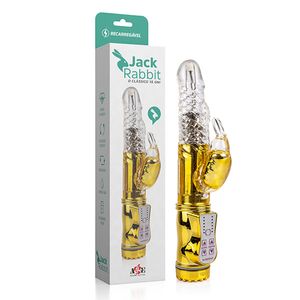 Vibrador Jack Rabbit Rotativo e Recarregável 36 Vibrações
