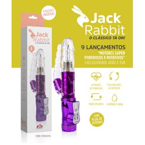 VIBRADOR JACK Rabbit ROTATIVO com penetrador anal