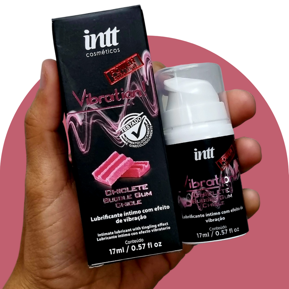 Vibration Gel Excitante Que Vibra Sabor Chiclete 17ml Intt 3402