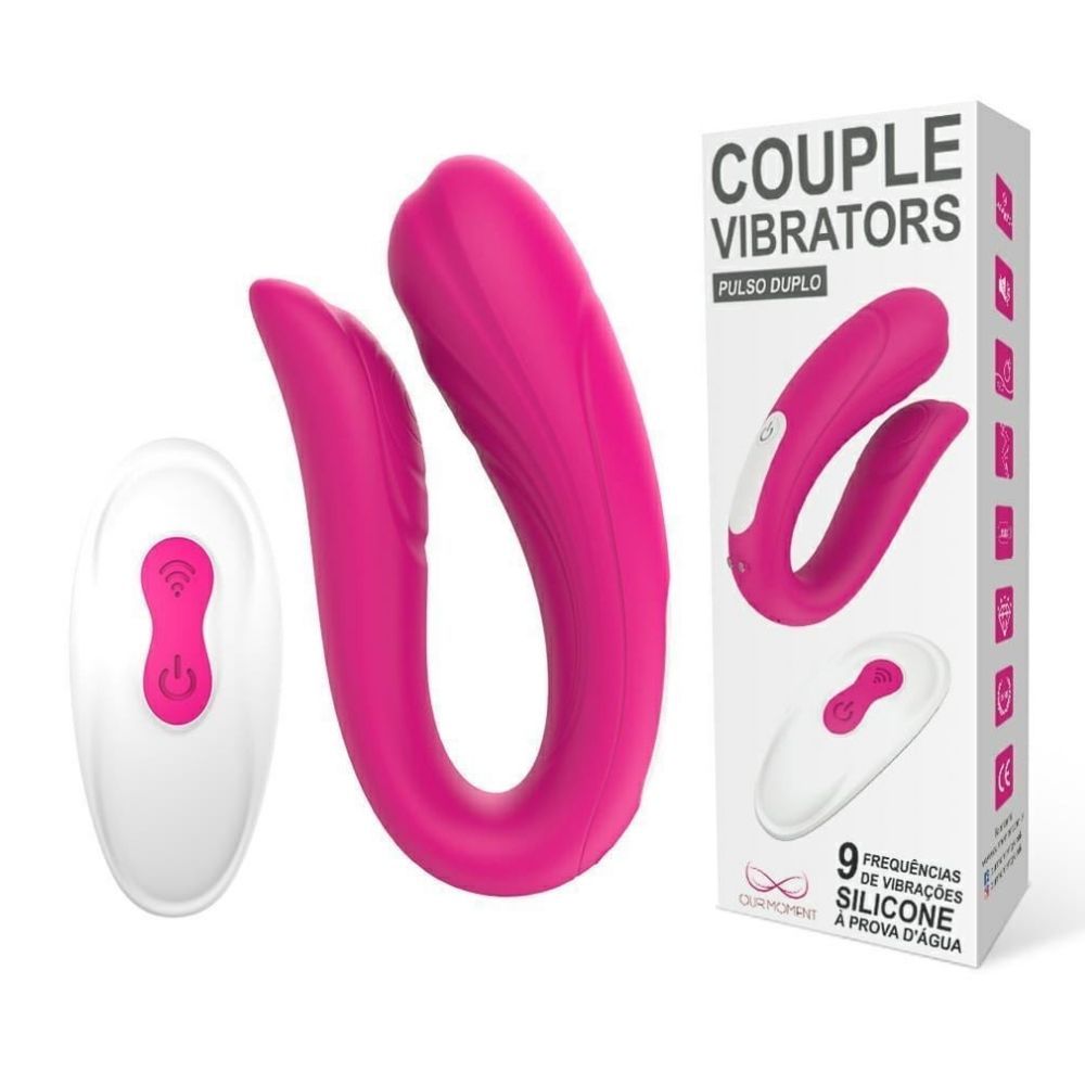 Vibrador Couple Duplo Casal Longo 9 Vibrações - Importado