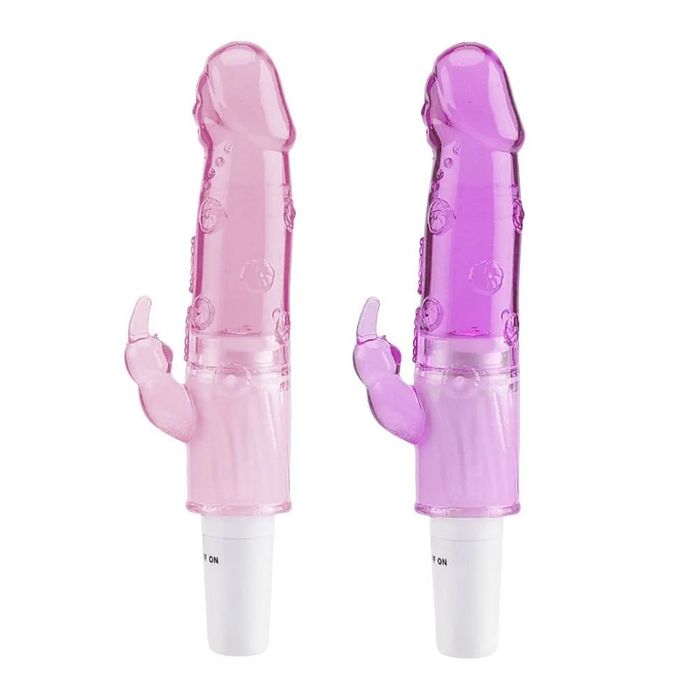 Vibrador Formato Penis De Borracha Jelly Sexy Import