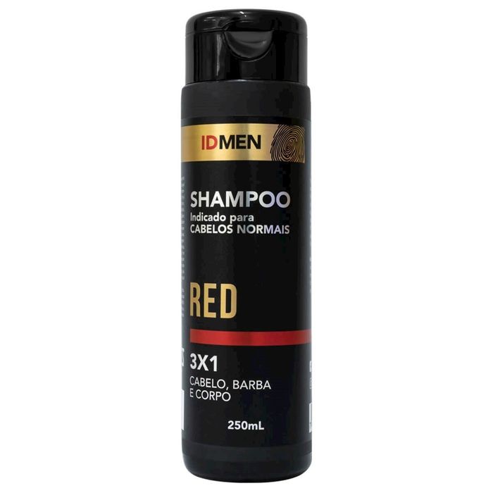 Shampoo Red Para Cabelos Normais 3x1 250ml Idmen Soft Love