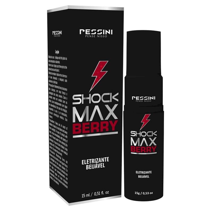 Shock Max Berry Sensações Eletrizantes Loção Spray 15ml Pessini