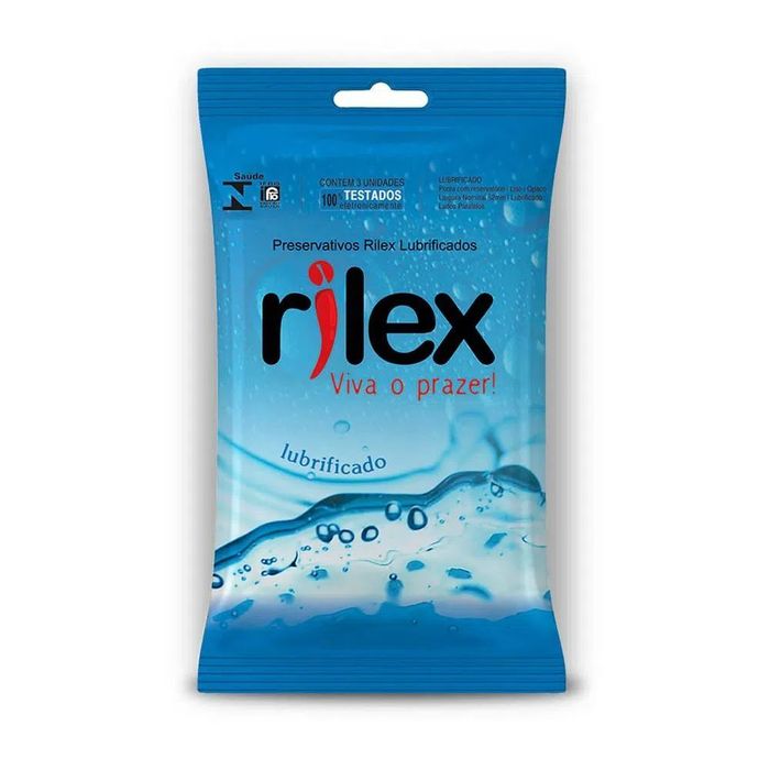 Preservativo Lubrificado Com 03 Unidades Rilex