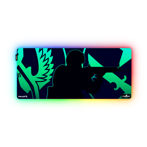 Mousepad Gamer Fallen Cs:go Ct/tr Rgb - Speed+ Estendido