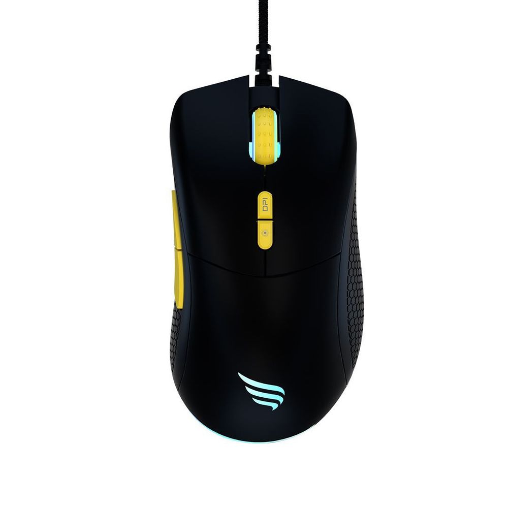 Mouse Gamer Fallen Lobo Eco Preto