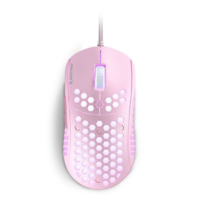 Mouse Gamer Ultraleve Fallen F75 Pink