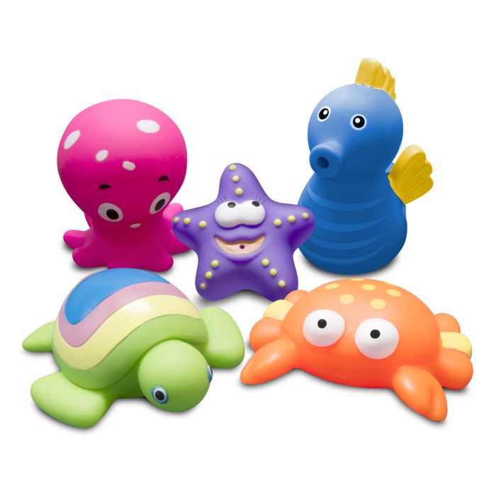 Brinquedos Para Banho Animais Marinhos - Comtac  