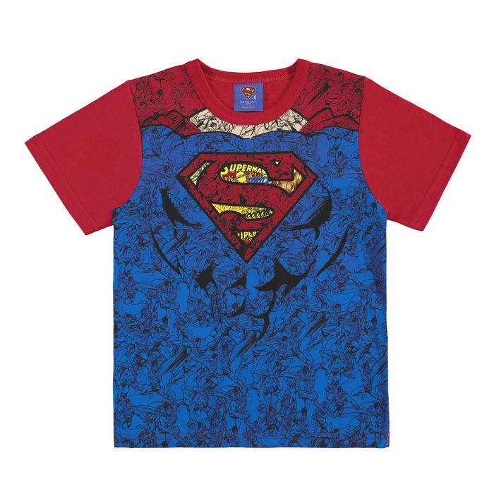 Camiseta Superman Infantil Do 01 Ao 10  -  Marlan