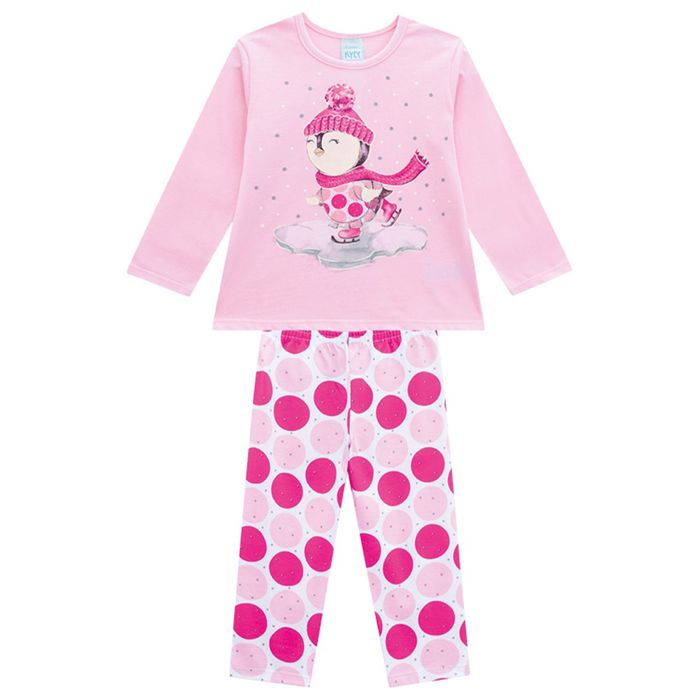 Pijama Infantil Penguim 01 Ao 08 - Kyly