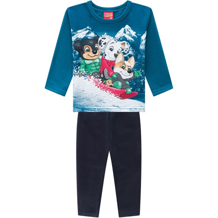 Pijama Infantil Masculino 01 Ao 03 - Kyly