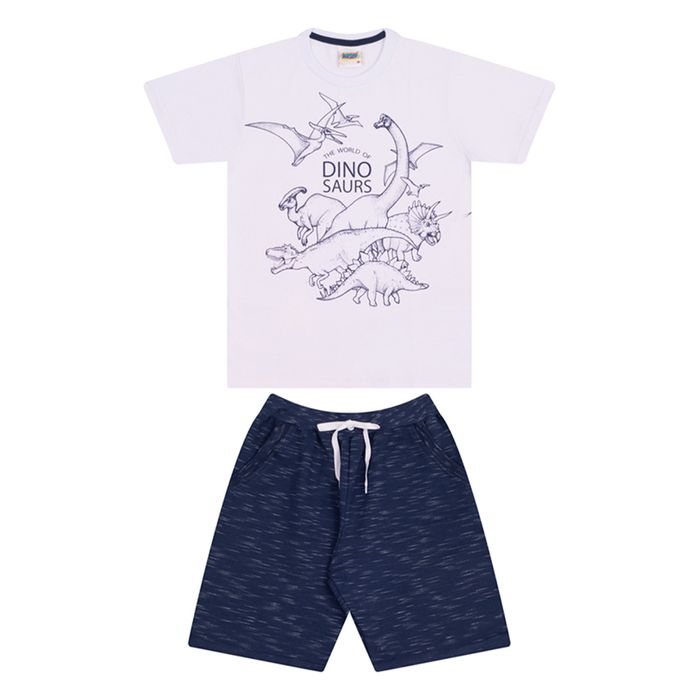 Conjunto Infantil Masculino Camiseta E Bermuda - Duzizo