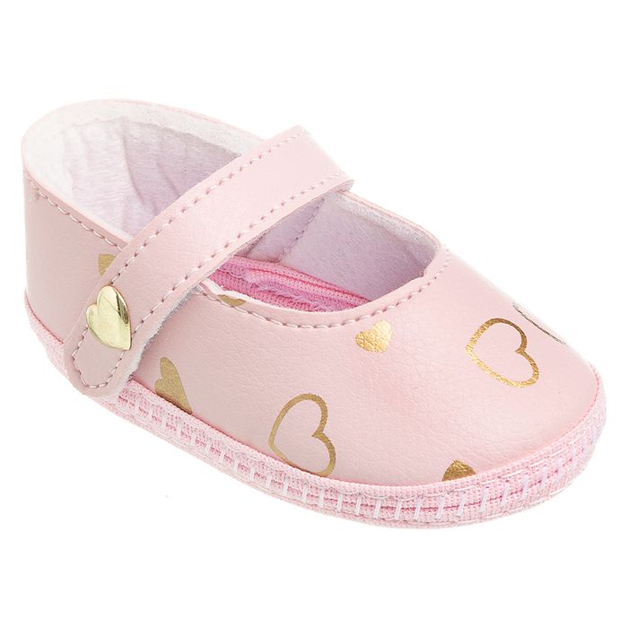 Sapatilha Para Bebê Feminina Rosa 13 Ao 18 - Baby Shoes
