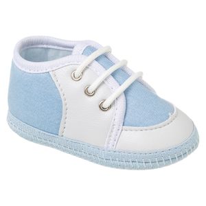 Tênis Para Bebê Masculino Azul E Branco - Baby Shoes