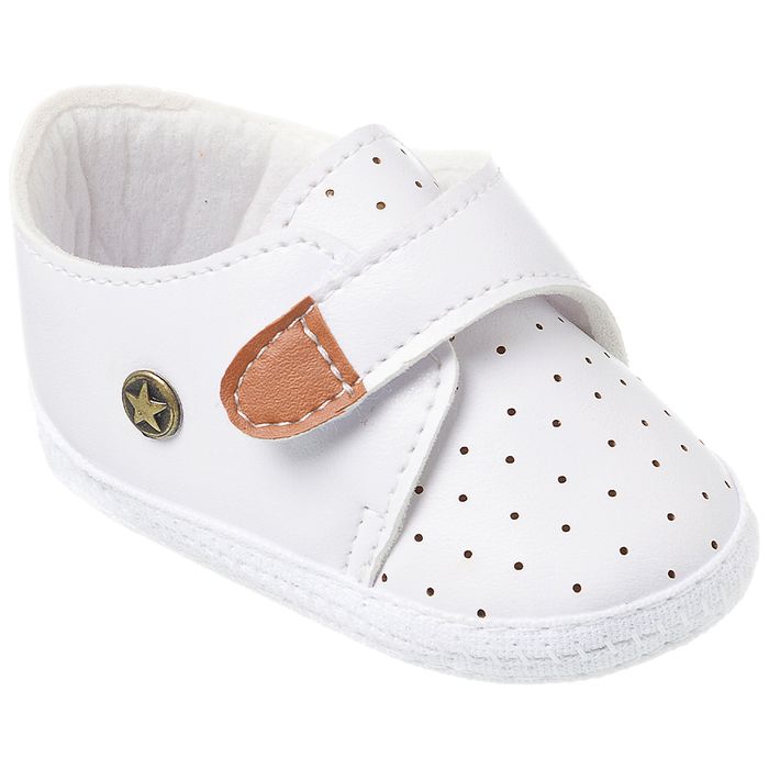 Tênis Para Bebê Masculino Branco - Baby Shoes