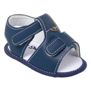 Sandália Para Bebê Masculina Azul Marinho 13 Ao 18 - Baby Shoes 