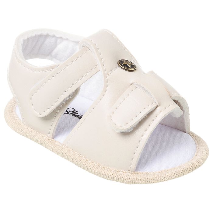 Sandália Para Bebê Masculina Bege 13 Ao 18 - Baby Shoes