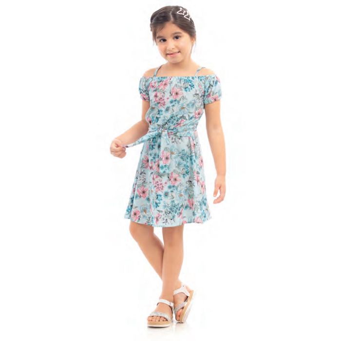 Vestido Infantil Feminino Floral - Dila 