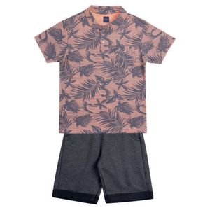 Conjunto Infantil Masculino Camisa Polo E Bermuda - Dila 