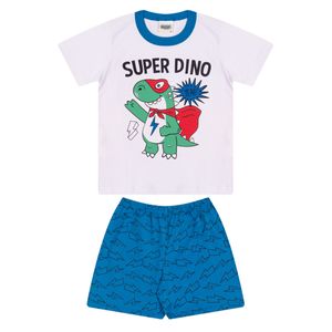 Pijama Infantil Masculino 01 Ao 03 Brilha No Escuro - Duzizo 
