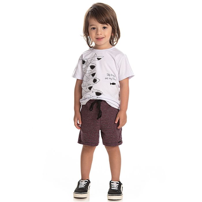 Conjunto Infantil Masculino Camiseta E Bermuda - Lussan 