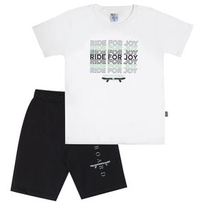 Conjunto Infantil Masculino Camiseta E Bermuda - Pulla Bulla 