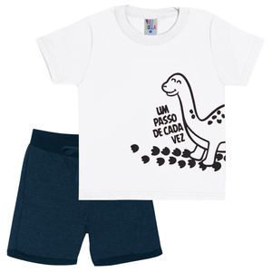 Conjunto Infantil Masculino Camiseta E Bermuda - Pulla Bulla