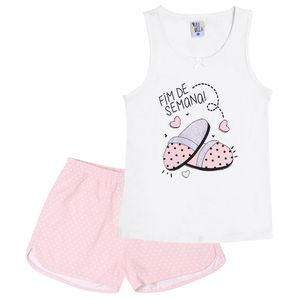 Pijama Infantil Feminino 04 Ao 10 Estampado - Pulla Bulla 