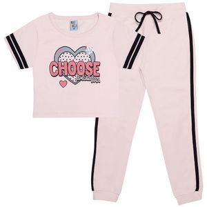 Conjunto Infantil Feminino Camiseta E Calça - Pulla Bulla 