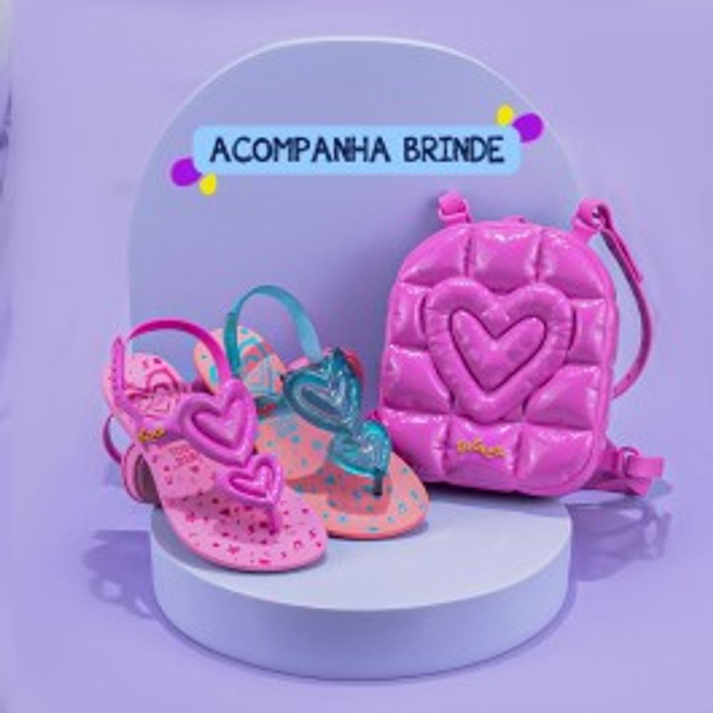 Chinelo Infantil Grendene Kids Ipanema Luluca - Rosa