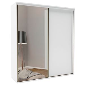 Roupeiro Inovatto 2070 Com Porta Espelho Branco