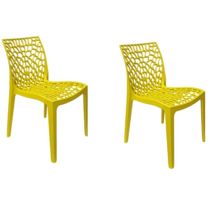 Kit 2 Cadeiras Gruvyer Amarelo