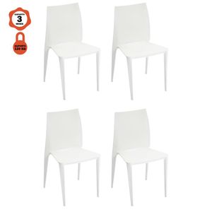Kit 4 Cadeiras Daiane Branco