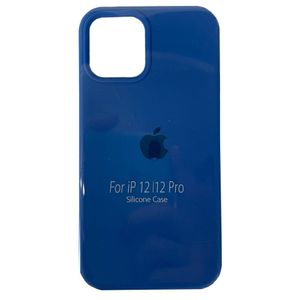 Capa Iphone 12 Pro Aveludada Silicone Azul