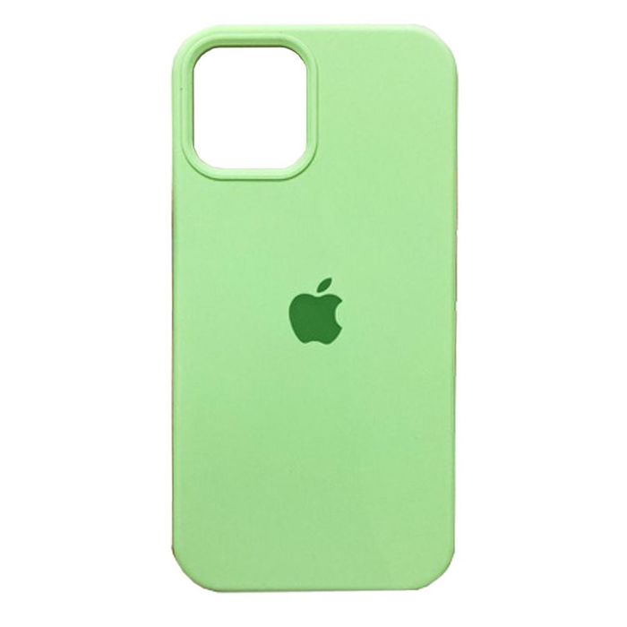 Capa Iphone 12 Pro Max Aveludada Silicone Verde Pastel