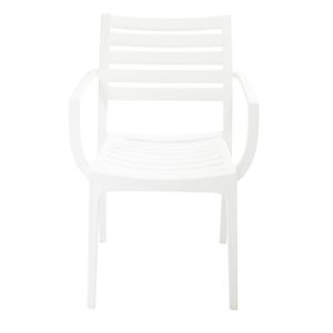 Kit 2 Cadeiras Macela Branco Empilhavel Para Cozinha Sala De Jantar 