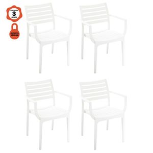 Kit 4 Cadeiras Macela Branco Empilhavel Para Cozinha Sala De Jantar 