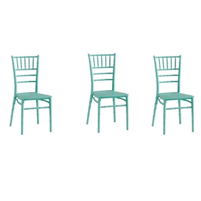 Kit 3 Cadeiras Tiffany Verde