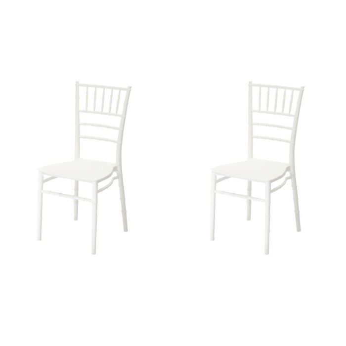 Kit 2 Cadeiras Tiffany Branco