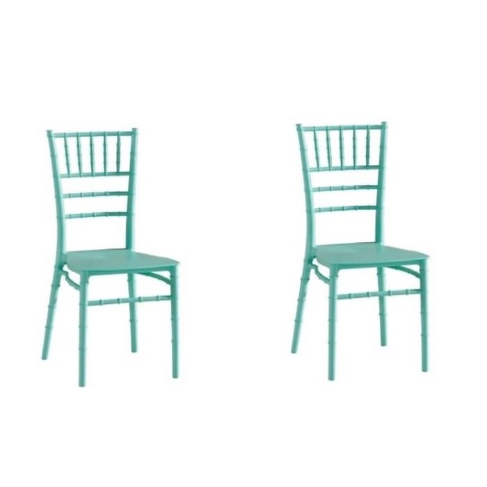 Kit 2 Cadeiras Tiffany Verde