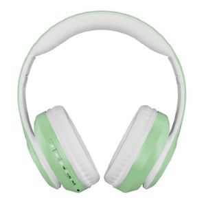 Fone De Ouvido Bluetooth Sem Fio Cartão Sd Colorido Verde