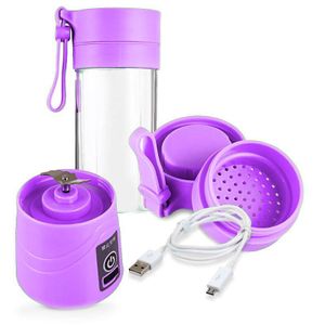 Mini Liquidificador Mixer Juice Cup Portatil 380ml Usb Rosa
