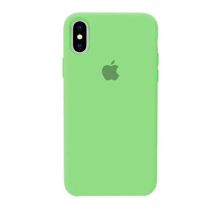 Capa Iphone Xr Aveludada Silicone Verde
