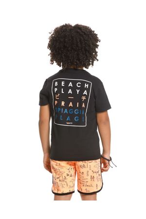 Conjunto Camiseta Moletinho Praia