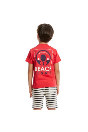 Conjunto Camiseta Moletinho Beach Tennis